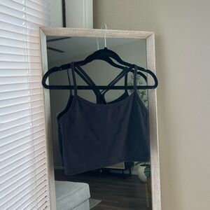 Offline by Aerie Black The Hugger Racerback Sports Bra